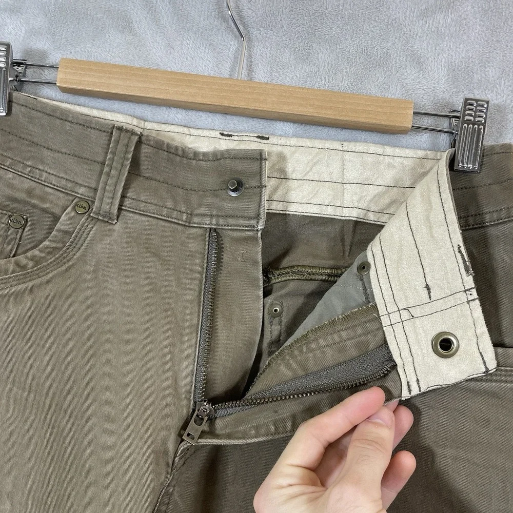 Kuhl Rebel Pants Mens 30x30 Brown Vtg Patina Dye Canvas Outdoor Hiking 5139